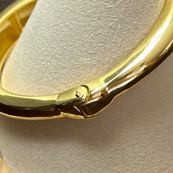 ADORNIA Gold Plated Overlapping Cuff Bracelet - Picture 5 of 5